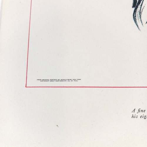 Blackfeet Indians of Glacier National Park Winold Reiss estampado hombre corto guerrero - Imagen 4 de 6