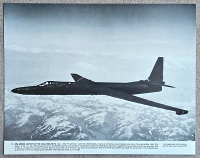 11x14 PHOTO LOCKHEED U-2 DRAGON LADY SPY PLANE US AIR FORCE