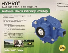 Hypro Cast Iron 8 Roller Pump Up to 22.5 GPM - Clockwise Rotation - 7560C-R