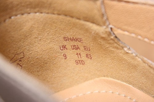 HOTTER 'Shake' Metallic Gold Leather Mary Janes Sz. 11 - Picture 9 of 9