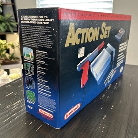 Nintendo Entertainment System NES Action Set CIB completo di scatola - testato