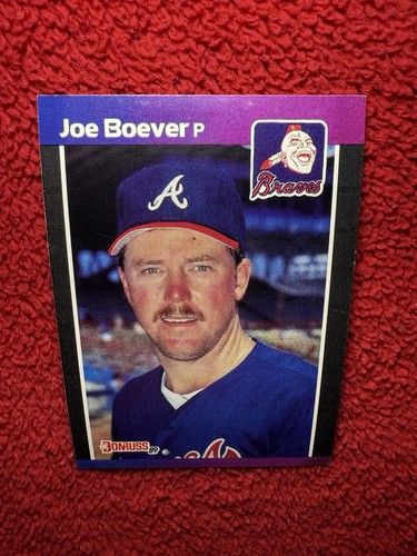 Vintage 1989 Joe Boever Atlanta Braves Donruss MLB Baseball Trading Card 168 - Picture 1 of 12
