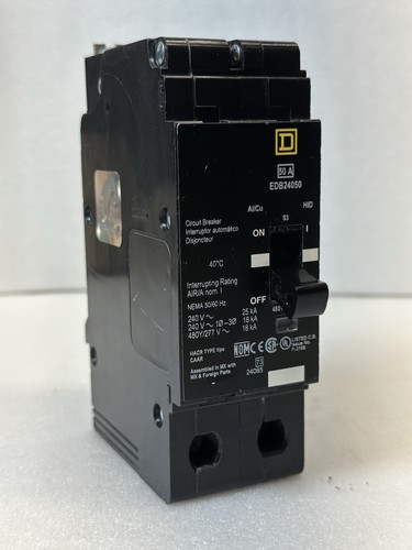 Square D EDB24050 50A 480V Circuit Breaker - Picture 1 of 5