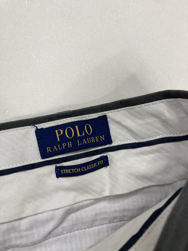 Polo Ralph Lauren Football Varsity All Over Embroidered Chino Shorts Men 38 Gray - Picture 6 of 9