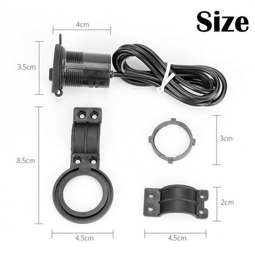 Chargeur Téléphone USB Etanche pour Motos Compatible avec Divers Appareils - Photo 12/12
