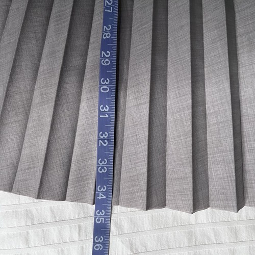 TORY BURCH Pleated Skirt Midi Length A Line Size 12 Gray Minimalist Preppy - Picture 7 of 10