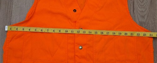 Vintage Filson Style 12 Safety Orange Hunting Shooting Vest Made In USA Size 46 - Picture 5 of 6