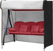 Outdoor Swing Cover 3 Triple Seater Hammock Cover for Porch Swing Canopy Glid...