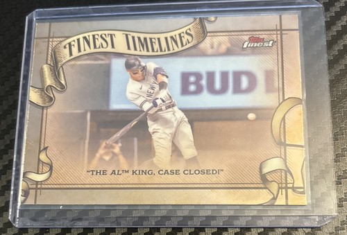 2025 Topps Finest #FT-11 Aaron Judge Finest Timelines New York Yankees