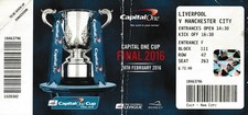 LIVERPOOL v MANCHESTER CITY - CAPITAL ONE CUP FINAL at WEMBLEY - 28th FEB 2016.