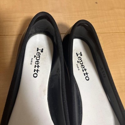 Repetto Ballet Flats Ribbon Black Women's Size EU39/US8 | eBay