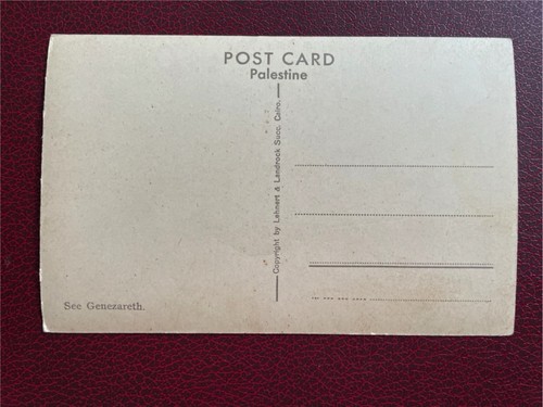 Foto postal real vintage RPPC lago de Galilea, sin publicar - Imagen 6 de 9