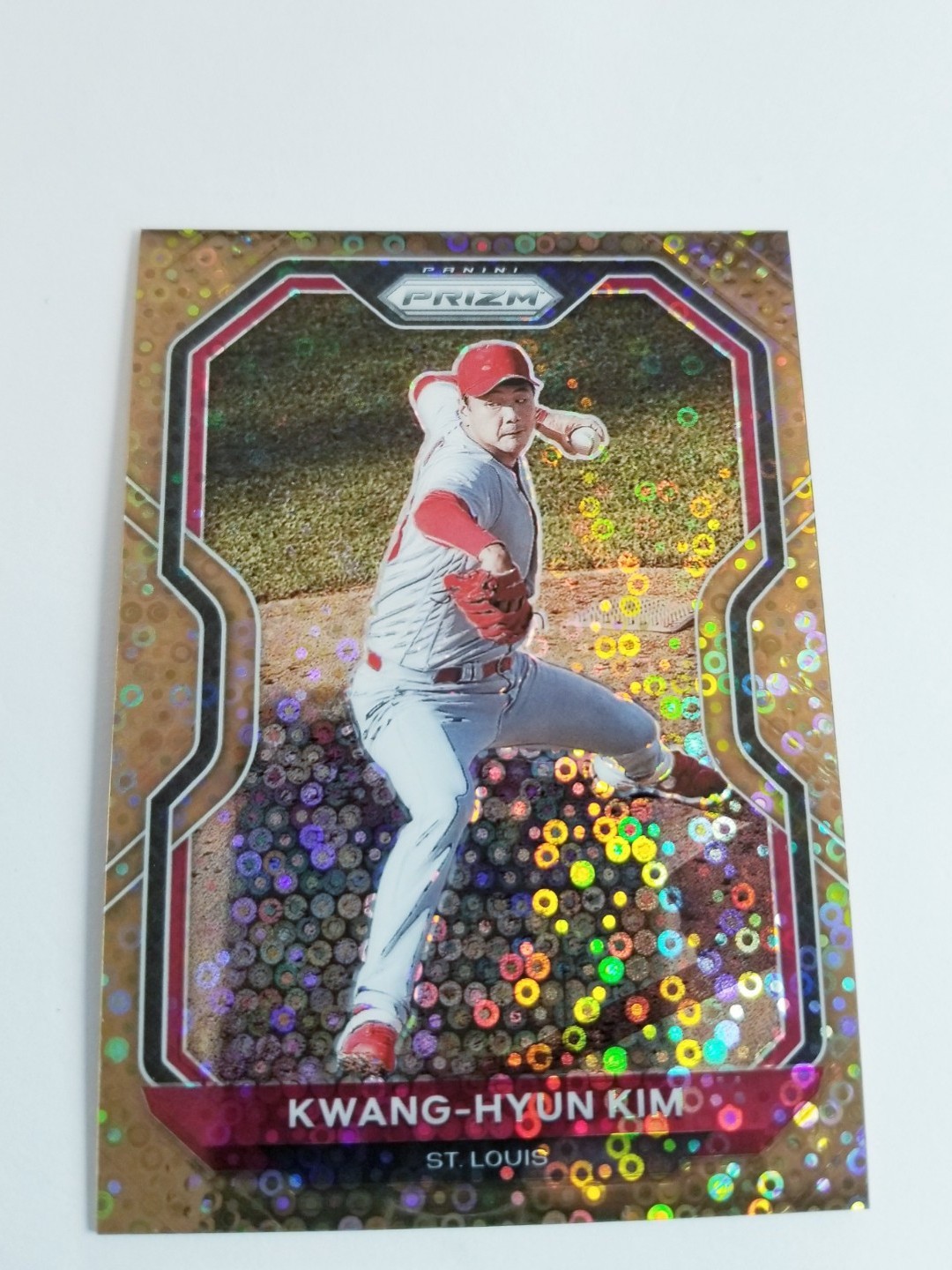 KWANG-HYUN KIM 2021 PANINI PRIZM BRONZE DONUT CIRCLES #27/40 CARDINALS #213