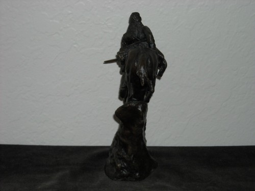 Franklin Mint Frederic Remington Bronze Sculpture - The Mountain Man - Bild 4 von 6