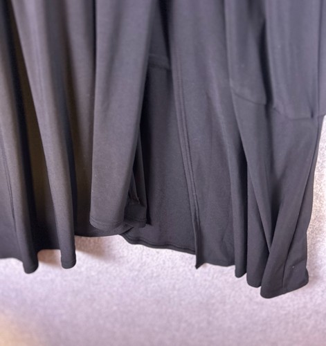 Lane Bryant Maxikleid Damen 26/28 schwarz gerafft Twist Seitenschlitz Party LBD neu mit Etikett - Bild 12 von 15