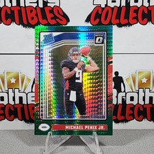 2024 Optic Football MICHAEL PENIX JR Rated Rookie Green Hyper Prizm RC #279