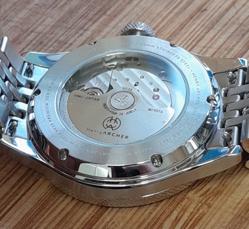 HENRY ARCHER NORDSØ NEON III 316, 40mm Case, Miyota 9039, WORKING AND BOXED. - Imagen 6 de 15