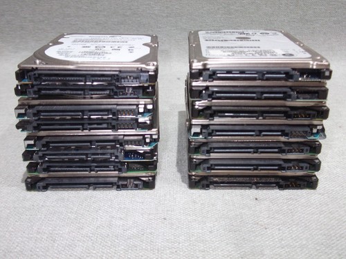 15x 2.5" INCH HDD 1TB 500GB 320GB 250GB200GB MIXED MODELS JOBLOT - Untested - Afbeelding 6 van 8