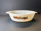 Vintage Anchor Hocking/Fire King “Fruit Harvest” #433 1.5 Qt Casserole Dish