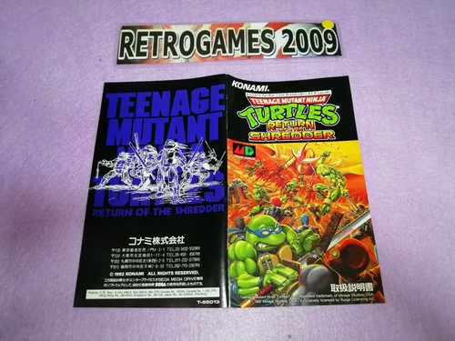 TURTLES NINJA SEGA MEGADRIVE JAPONES - Imagen 5 de 5