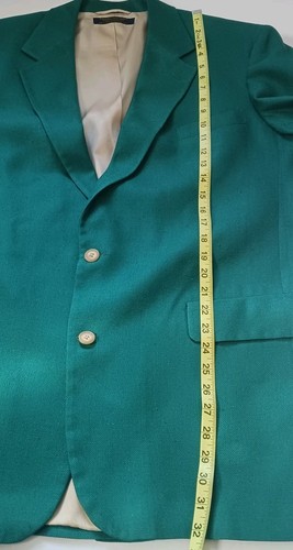 Vintage Brooks Brothers Sport Coat Jacket Green Silk Classic Prep Old Money 46 - Picture 11 of 13