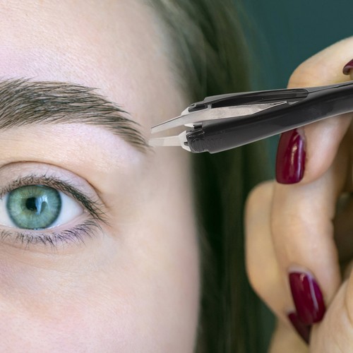 2 PIEZAS Pinzas Automáticas para Cejas Miss Pinzas Retráctiles para Mujer - Imagen 2 de 12
