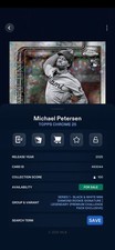 Michael Petersen Digital Bunt Topps Chrome Black & White Mini Auto  Legendary 