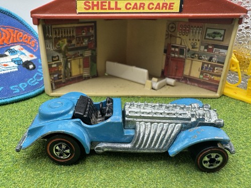 1973 Hot Wheels Redline Sweet 16 Enamel Light Blue Shell Promotion Redlines HK - Picture 16 of 20