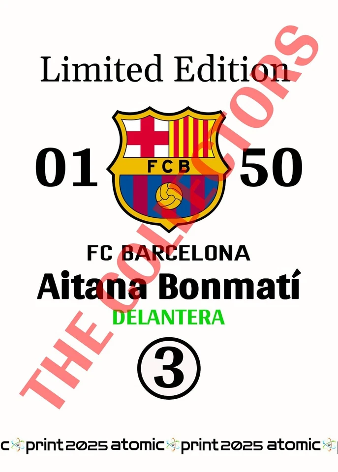 AITANA BONMATI FC BARCELONA 2025, MANGA COLLECTION. /50 - Imagen 2 de 2