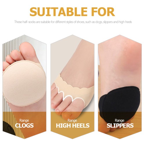 2 pares de medias calcetines absorbentes de sudor para verano de cinco dedos medias puntera - Imagen 4 de 12