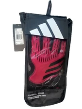 Adidas Adult Unisex Match Fingersave Predator Pink Black Goalkeeper Gloves Sz 12