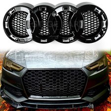 Audi Rings Holder Badge Emblem A1 A3 A4 A5 A6 A7 A8 Q3 Honeycomb Grill Bracket