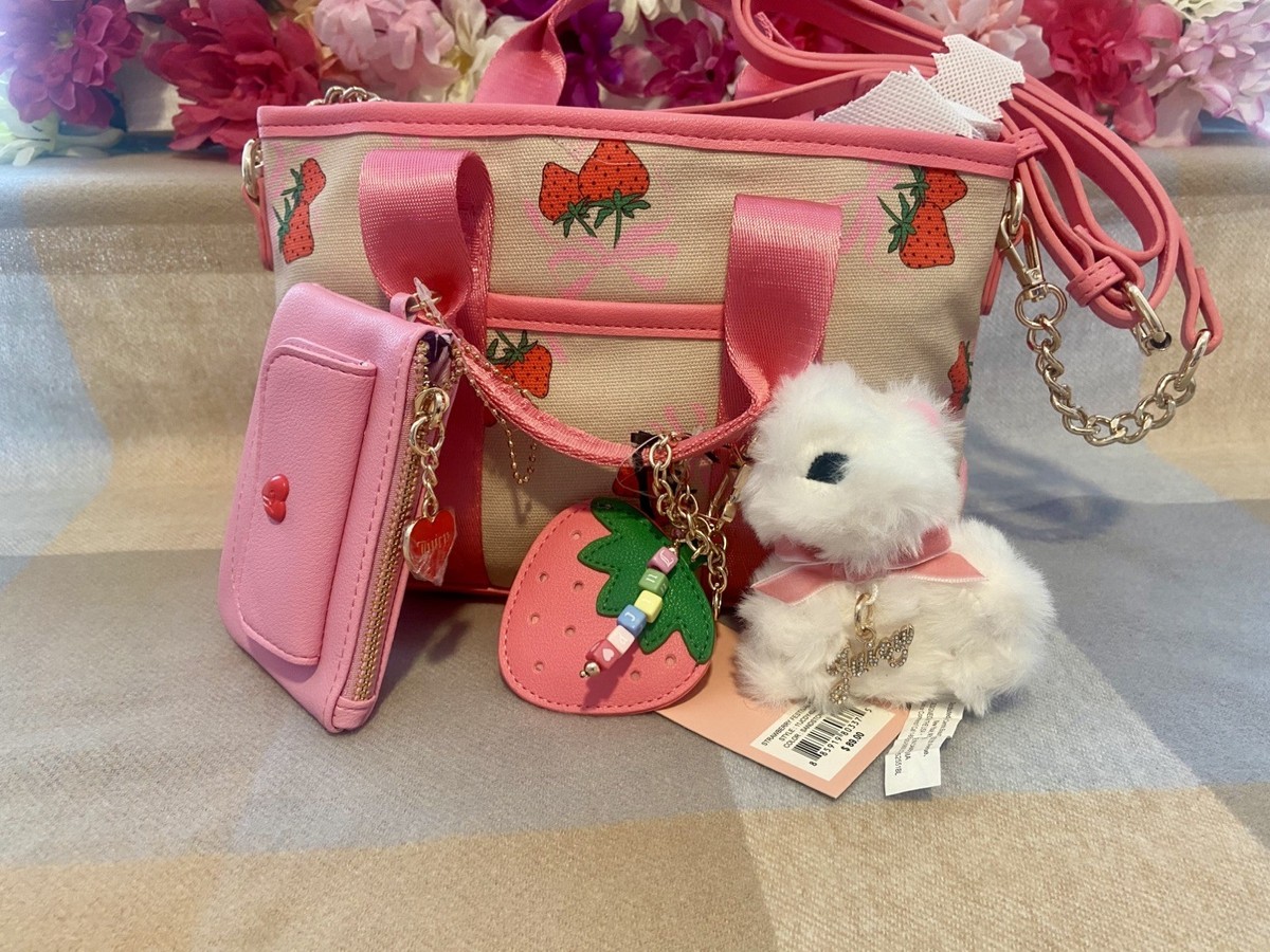 Juicy Couture Strawberry Festival Mini Bag Charm Set Pink Y2K