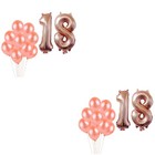 2 Count Balloon Set Decorations Birthday Number Balloons Metallic