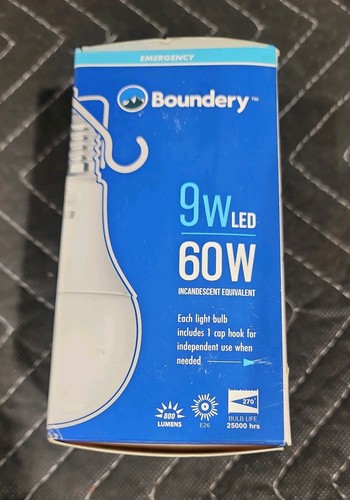Boundery EBULB Notstrom Wiederaufladbare LED Glühbirne 9W / 60W Ausfall - Bild 2 von 6