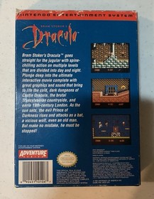 Bram Stoker&rsquo;s Dracula Nintendo NES Complete In Box! Very Uncommon. Great Shape
