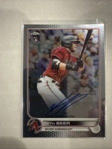 2022 Topps Chrome Autograph SETH BEER Rookie RC Auto Diamondbacks #RA-SBE