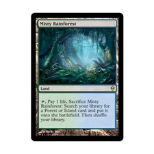 WOTC MtG Zendikar Misty Rainforest (R) EX