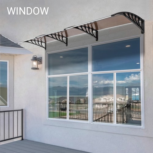 120" x 38 " Outdoor Polycarbonate Front Door Window Awning - Picture 6 of 8