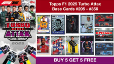 Topps F1 2025 Turbo Attax Base Singles - Pick Your Card - #205 - #356