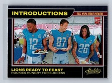 2023 Panini Absolute #20 Hooker/Gibbs/LaPorta Introductions RC NFL Lions