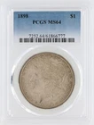 1898 Morgan Silver Dollar PCGS MS64 S$1 Philadelphia Minted No Reserve