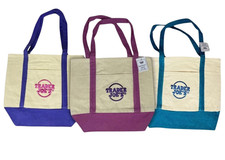 Trader Joe's Trick Treat Mini Canvas Tote Bag 3 Colors 3 Packs Free Shipping USA