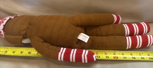 Sock Monkey Winter Hat Canada Maple Leaf 20” & 14” Plush - Picture 7 of 7