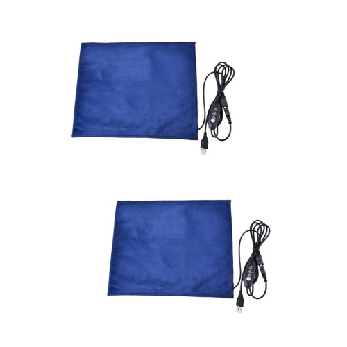 Set of 2 Heating Pad Dog Electric Blanket Heated for Lizard Usb Pet - Picture 11 of 12
