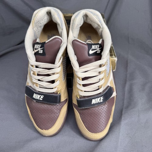 Selten! Nike Air Trainer 2 SB Metallic Gold Silber 314680-701 Herren Größe 9 Original Karton - Bild 3 von 9