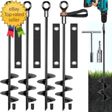 Ground Anchors Trampoline Stakes Anchors High Wind Heavy Duty