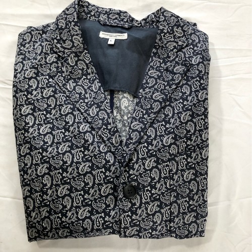 Engineered Garments New York cotton navy baker blazer with white paisley mens L - Picture 14 of 14