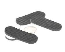 Oval Silicone Rubber Feet – 1" x 2.5" Non‑Slip Bumpers for Consoles, Electronics