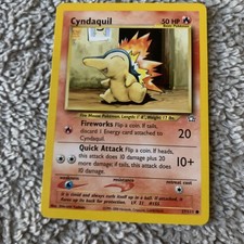 Pokémon TCG Cyndaquil Neo Genesis 1st Edition Common Card 57/111